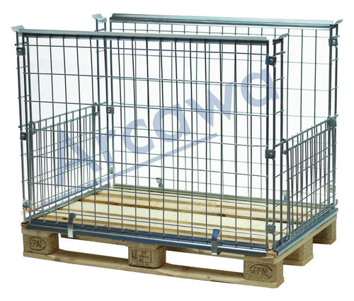 1200x800xH870 Pallet Cage,2 flaps on both short sides