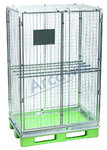 Promo 1213x813xH1900 secure pallet container with hygienic pallet